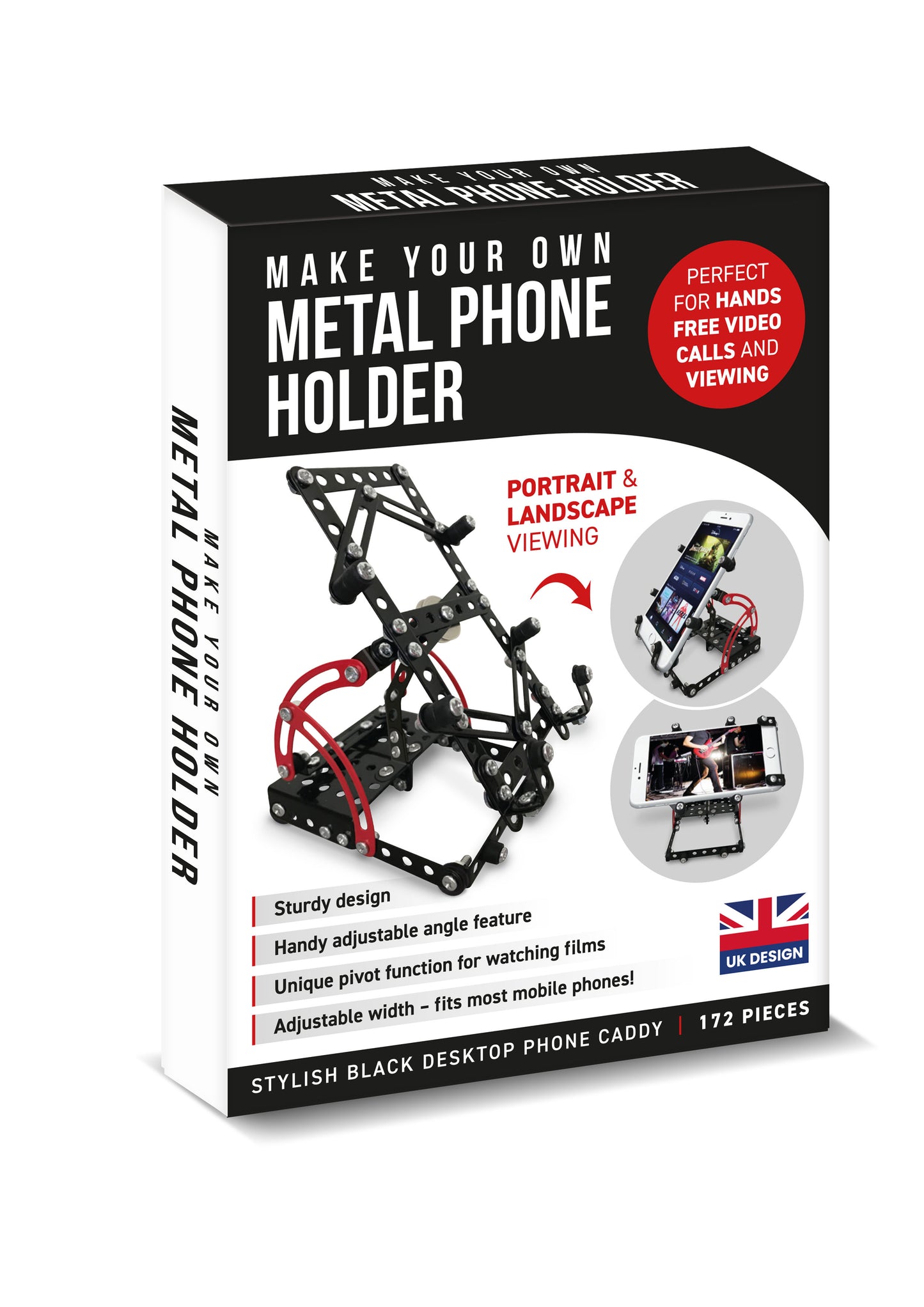 Make Your Own Metal Mobile Phone Holder - Black Display Box x6 (units)
