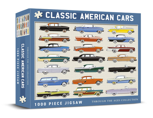 Classic American Cars 1000 Piece Jigsaw (MINIMUM ORDER QUANITY x 4 UNITS )