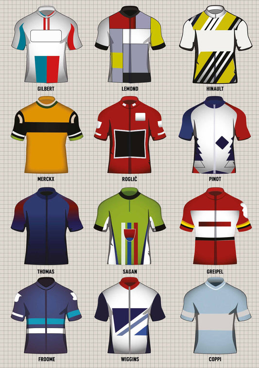Vintage Cycling Jerseys A5 Softback Notebook (MINIMUM ORDER QUANITY x 6 UNITS )