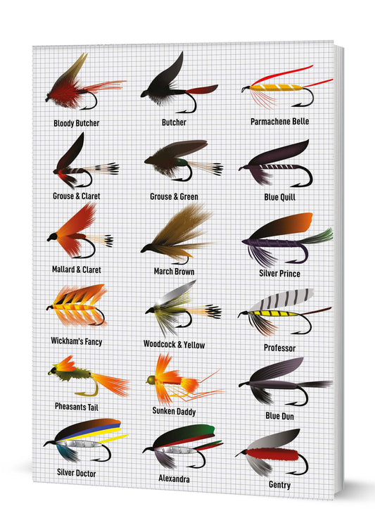 Vintage Fly Fishing A5 Softback Notebook (MINIMUM ORDER QUANITY x 6 UNITS )