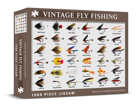 Vintage Fly Fishing 1000 Piece Jigsaw Puzzle (MINIMUM ORDER QUANITY x 4 UNITS )
