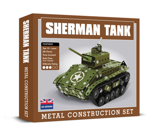Sherman Tank Metal Construction Set(MINIMUM ORDER QUANITY x 4 UNITS )