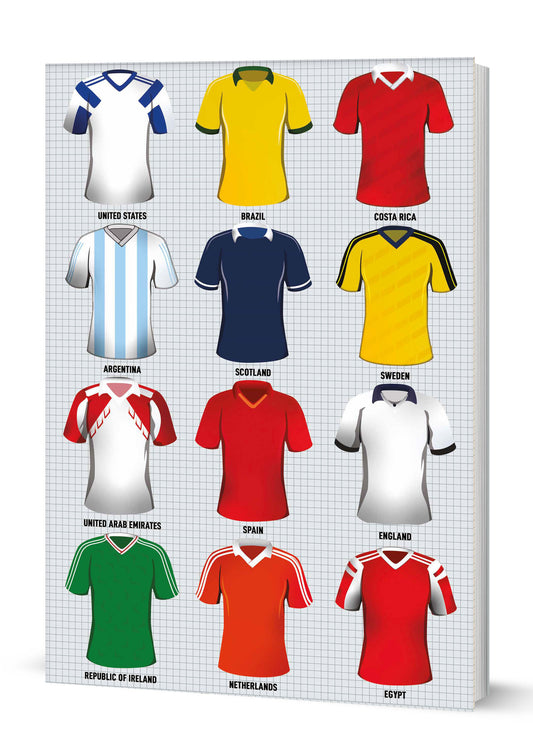 Vintage Football Tops A5 Softback Notebook (MINIMUM ORDER QUANITY x 6 UNITS )