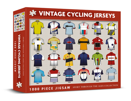 Vintage Cycling Jerseys 1000 Piece Jigsaw Puzzle (MINIMUM ORDER QUANITY x 4 UNITS )