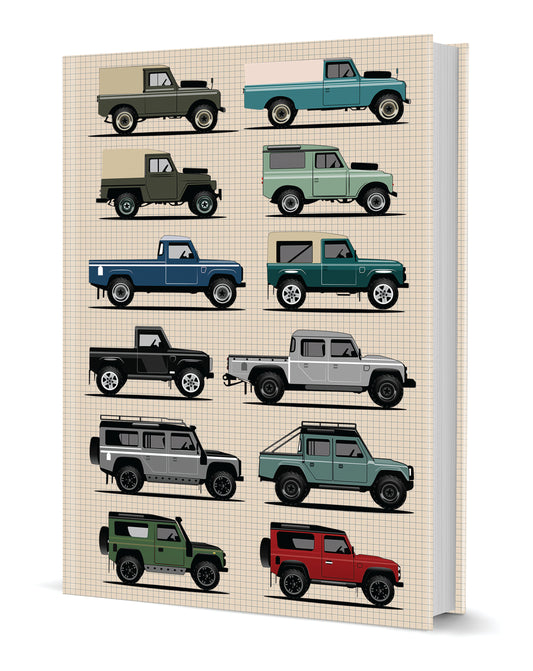 Land Rover Hardback Notebook A5 120 pages lined (MINIMUM ORDER QUANITY x 6 UNITS )