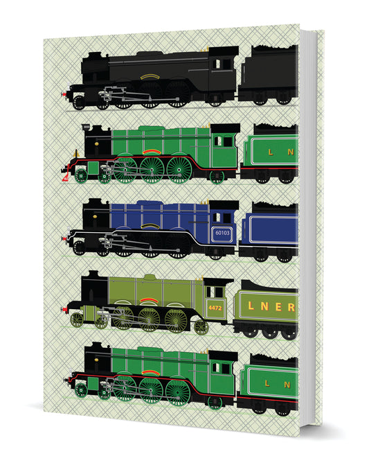 Flying Scotsman Hardback Notebook A5 120 pages lined (MINIMUM ORDER QUANITY x 6 UNITS )