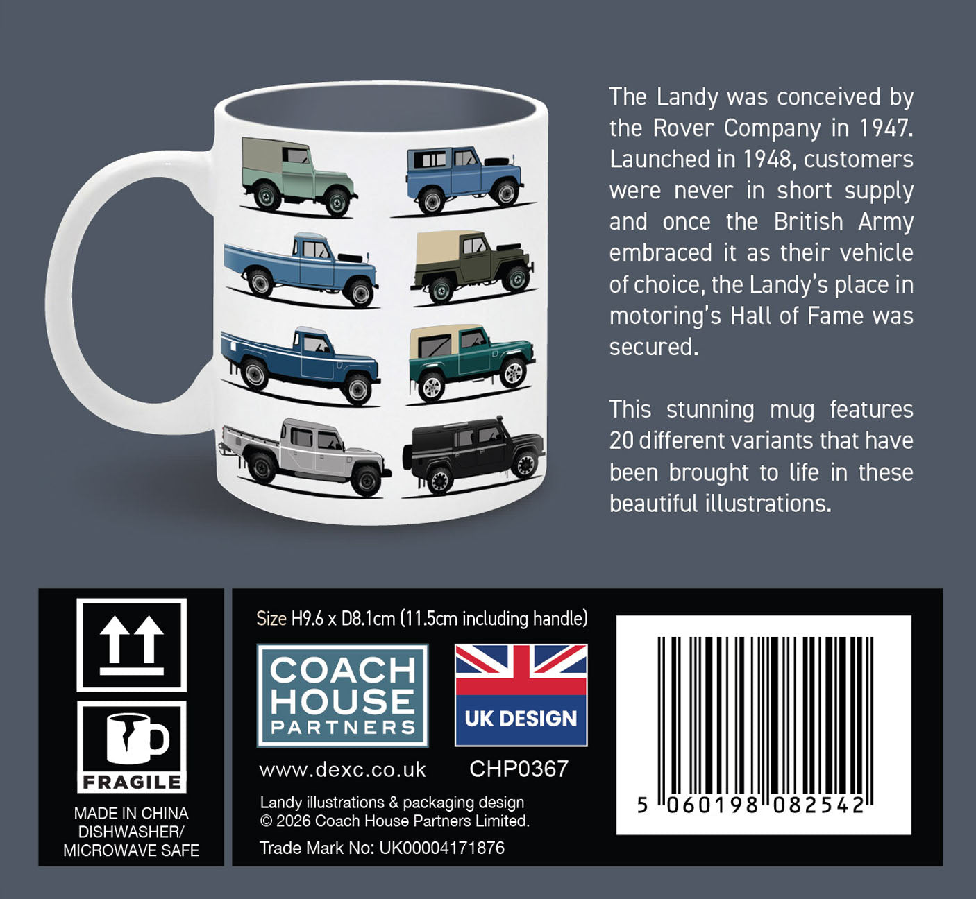 Landy Ceramic Mug 11oz (MINIMUM ORDER QUANTITY x 4 UNITS)