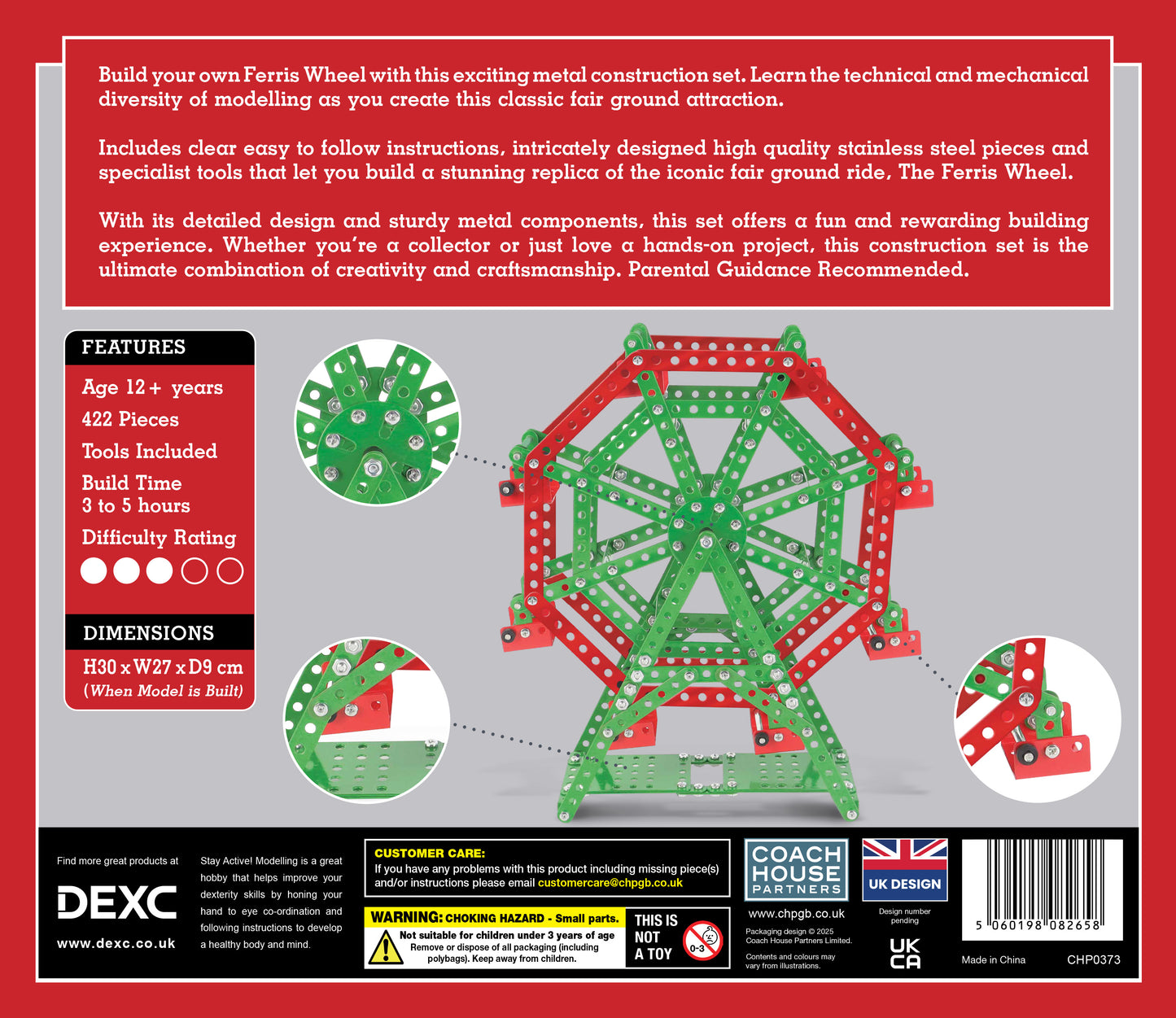 Ferris Wheel Metal Construction Set (MINIMUM ORDER QUANITY x 4 UNITS )