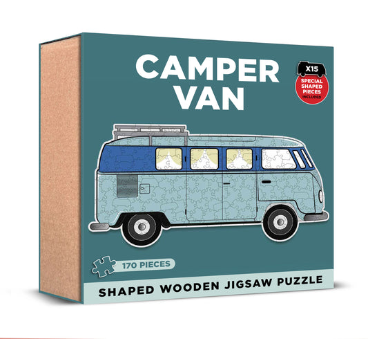 Camper Van Shaped Wooden Jigsaw (MINIMUM ORDER QUANITY x 4 UNITS )