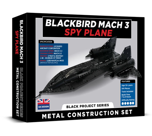 Blackbird Mach 3 Spy Plane Metal Construction Set (MINIMUM ORDER QUANTITY X2 UNITS)