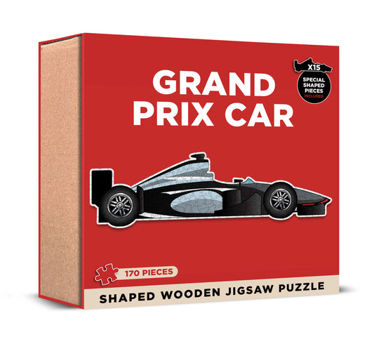 Grand Prix Car Shaped Wooden Jigsaw (MINIMUM ORDER QUANITY x 4 UNITS )