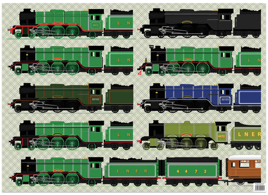 Flying Scotsman Wrapping Paper (700x500)