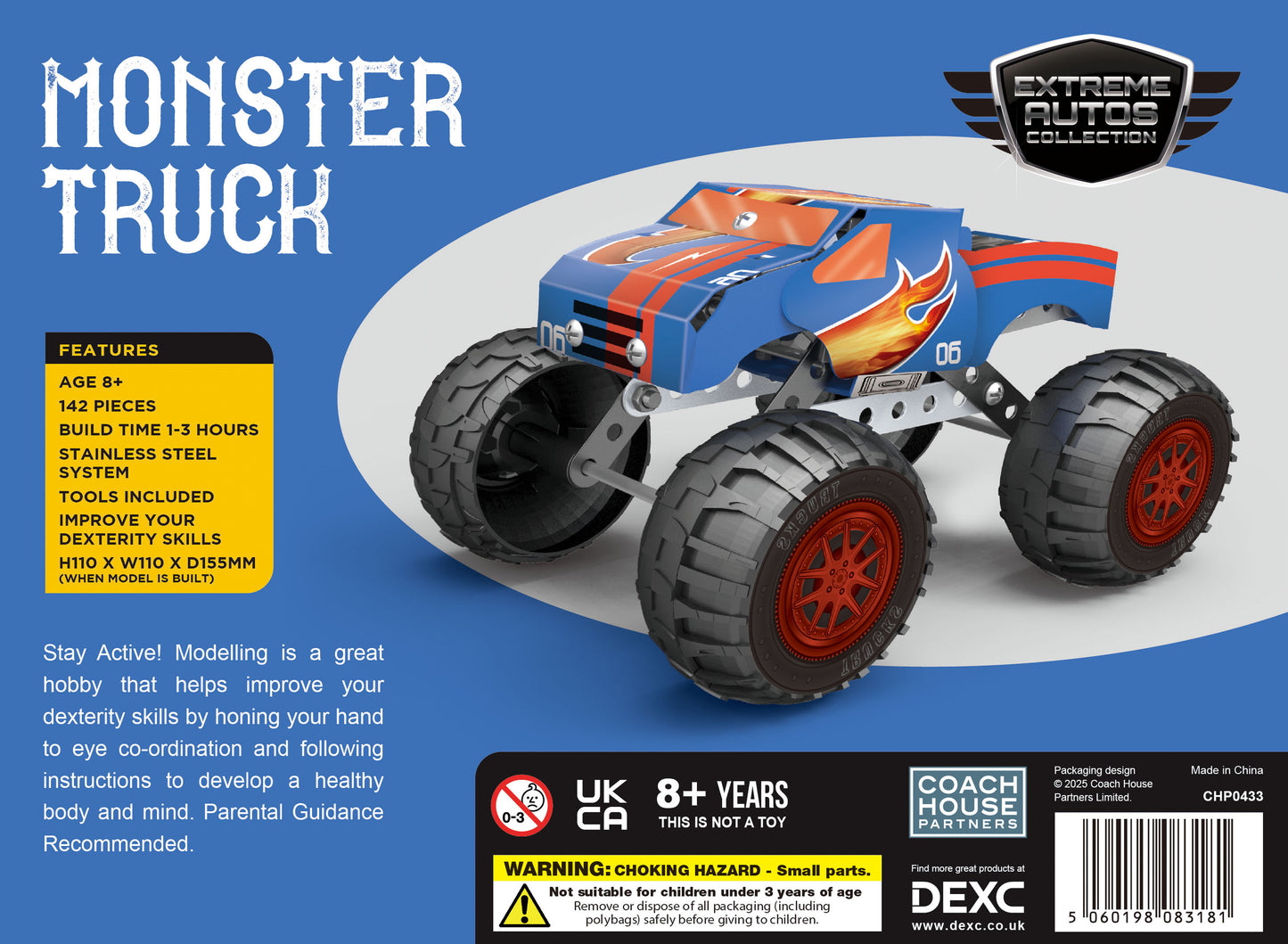 Monster Truck Metal Construction Set (MINIMUM ORDER QUANITY x 5 UNITS )