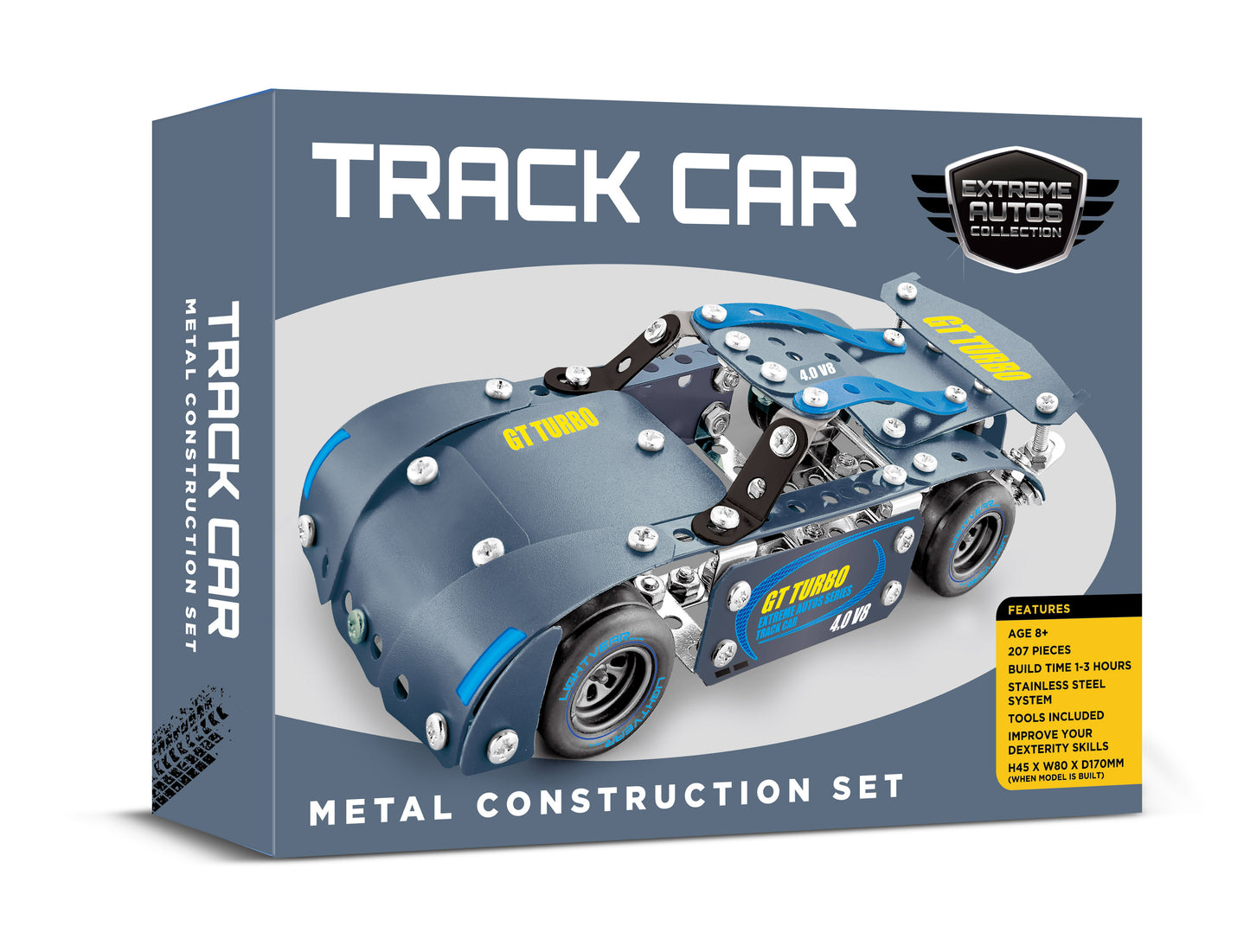 Track Car Metal Construction Set
