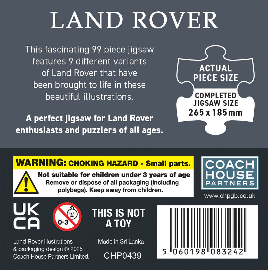 Land Rover 99 Piece Jigsaw ( MINIMUM ORDER QUANITY x 4 UNITS )