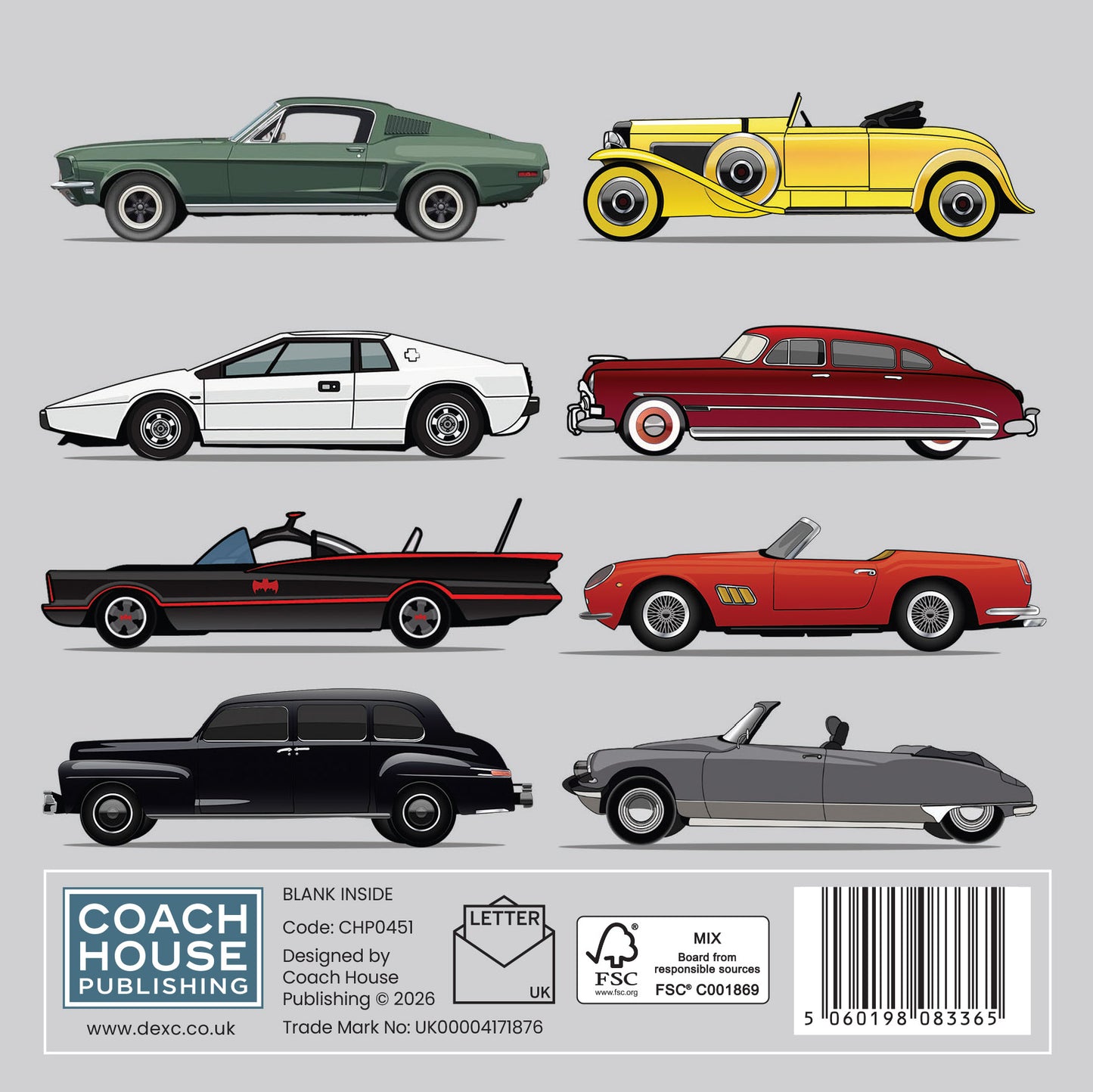 TV Cars Greetings Card (MINIMUM ORDER QUANTITY x 6 UNITS)