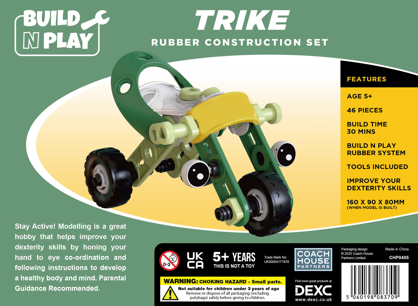 Trike Build n Play Rubber Construction Set (MINIMUM ORDER QUANTITY x 4 UNITS)