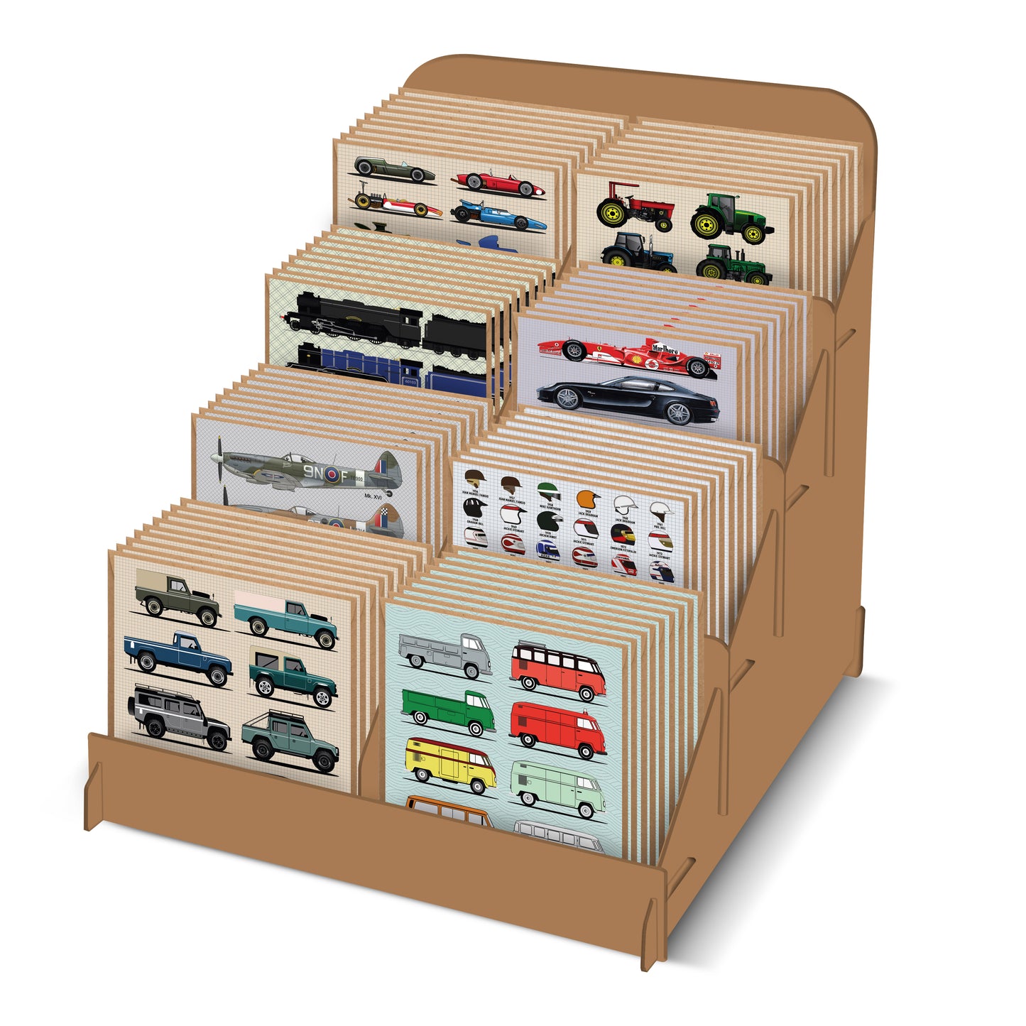 Transport Greetings Cards CDU including 96 cards