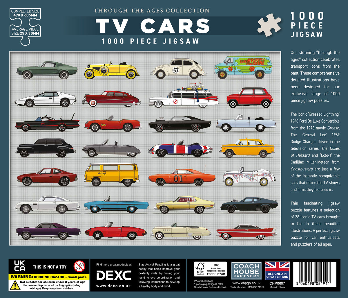 TV Cars 1000 Piece Jigsaw