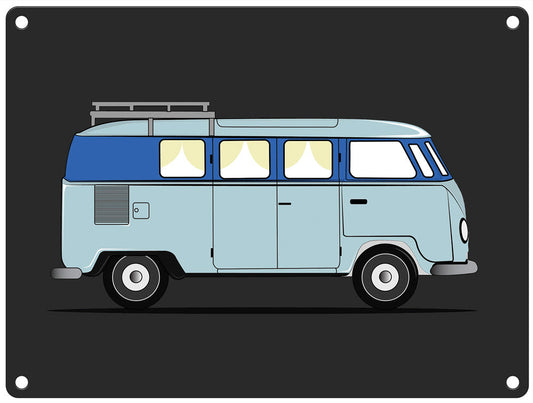 Camper Van Metal Sign  5x20cm ( MINIMUM ORDER QUANITY x 4 UNITS )