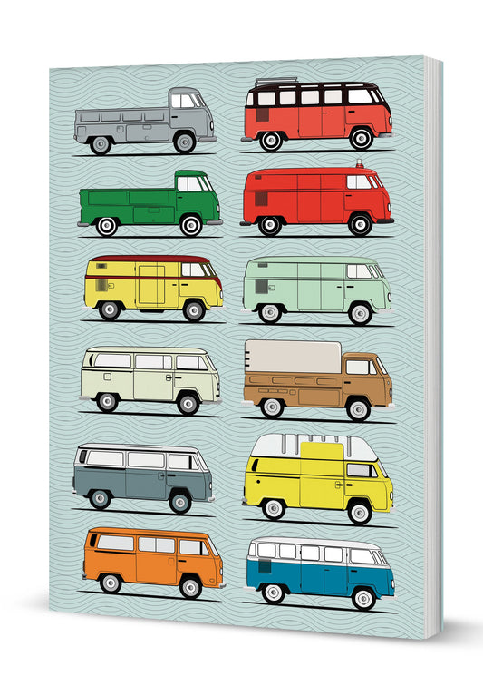 Camper Van A5 Softback Notebook (MINIMUM ORDER QUANITY x 6 UNITS )