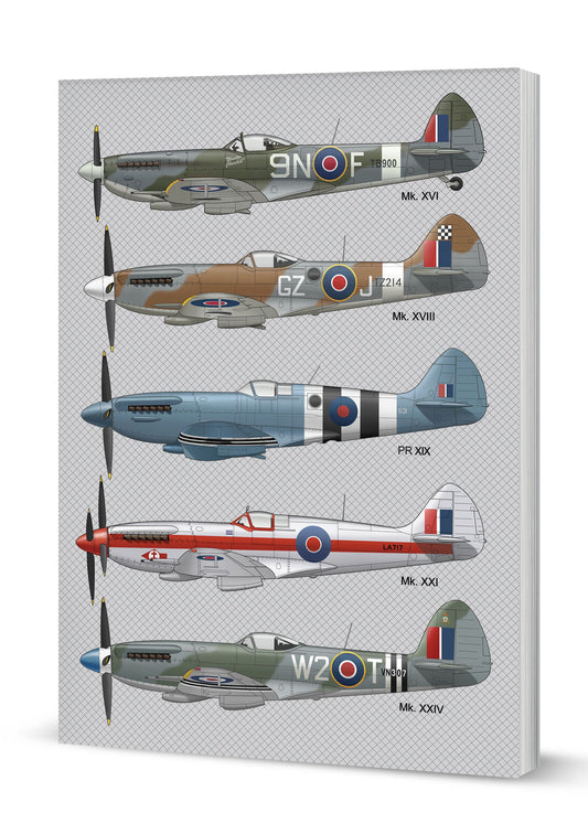 Spitfire A5 Softback Notebook(MINIMUM ORDER QUANITY x 6 UNITS )