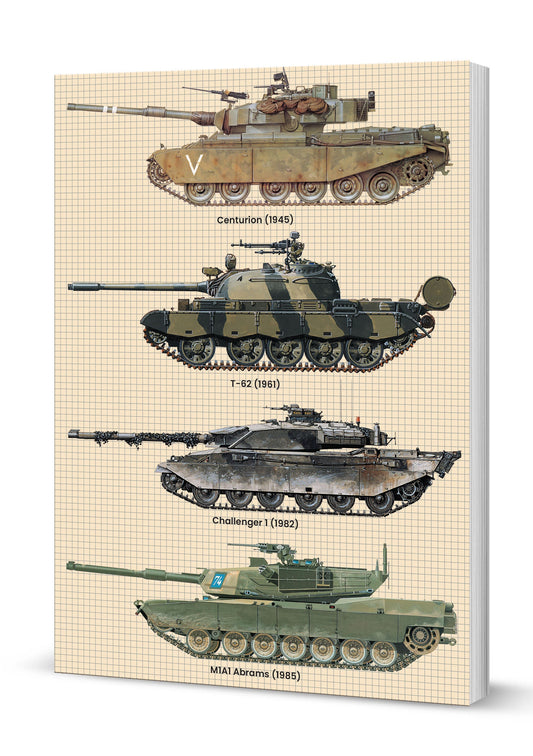 Tanks A5 Softback Notebook (MINIMUM ORDER QUANITY x 6 UNITS )