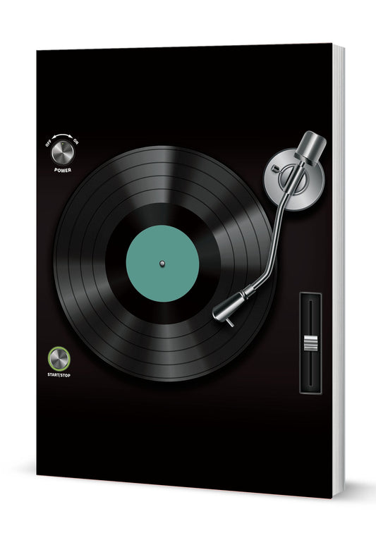 Turntable Softback Notebook A5 120 page lined (MINIMUM ORDER QUANITY x 6 UNITS )
