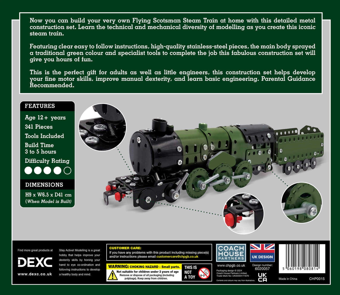 Flying Scotsman Metal Construction Set (MINIMUM ORDER QUANTITY x 4 UNITS )