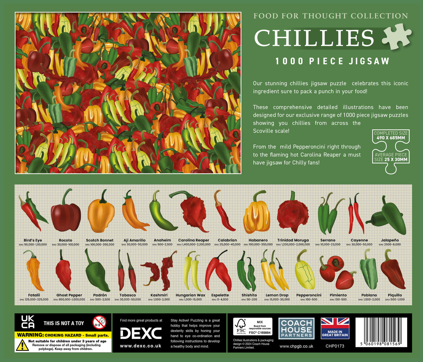 Chillies 1000 Piece Jigsaw Puzzle