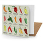 Chillies Greetings Card (150x150 blank)