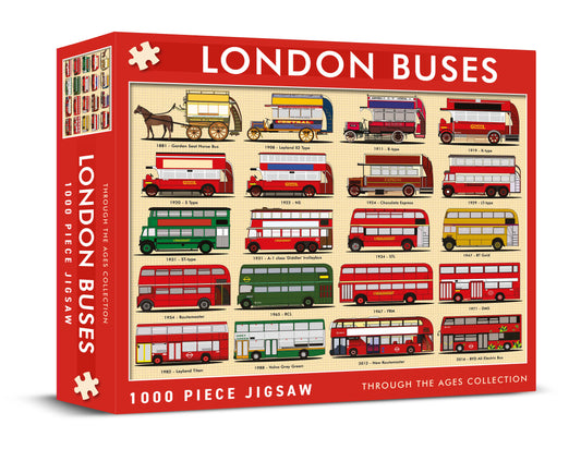 London Buses 1000 Piece Jigsaw Puzzle