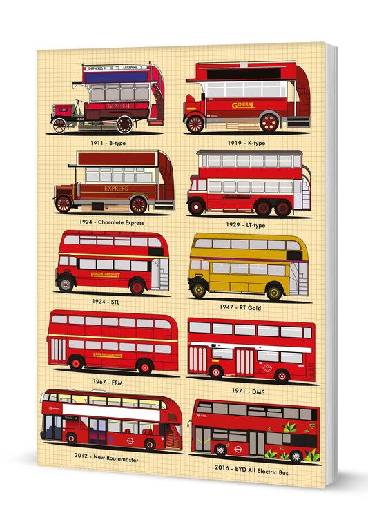 London Buses A5 Softback Notebook