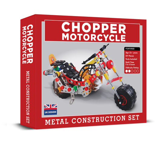 Chopper Motorcycle Metal Construction Set