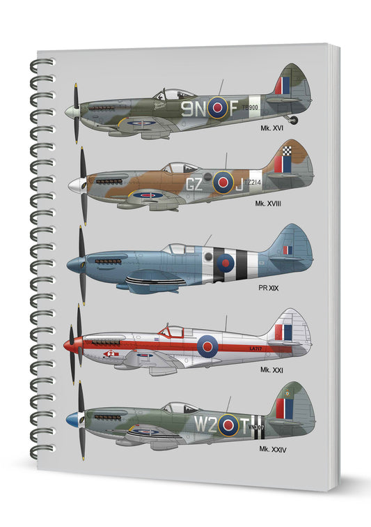 Spitfire Spiral Bound Notebook (MINIMUM ORDER QUANTITY x 4 UNITS )