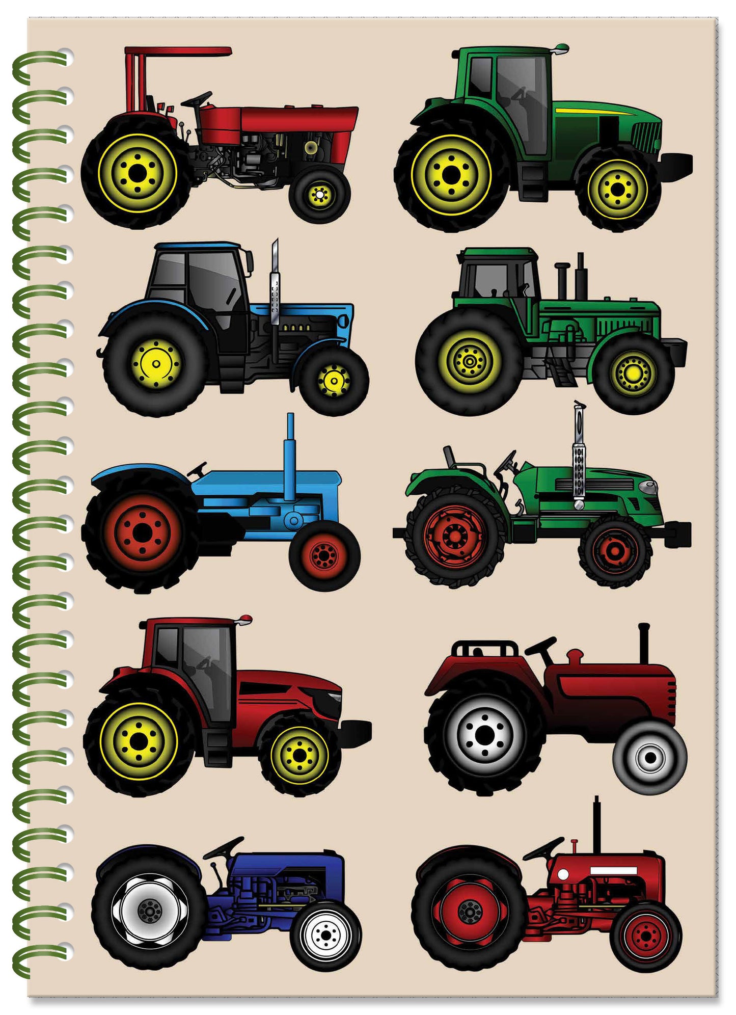 Tractors Spiral Bound Notebook (MINIMUM ORDER QUANTITY x 4 UNITS )