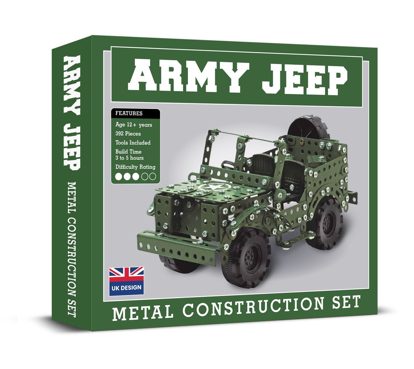 Army Jeep Metal Construction Set