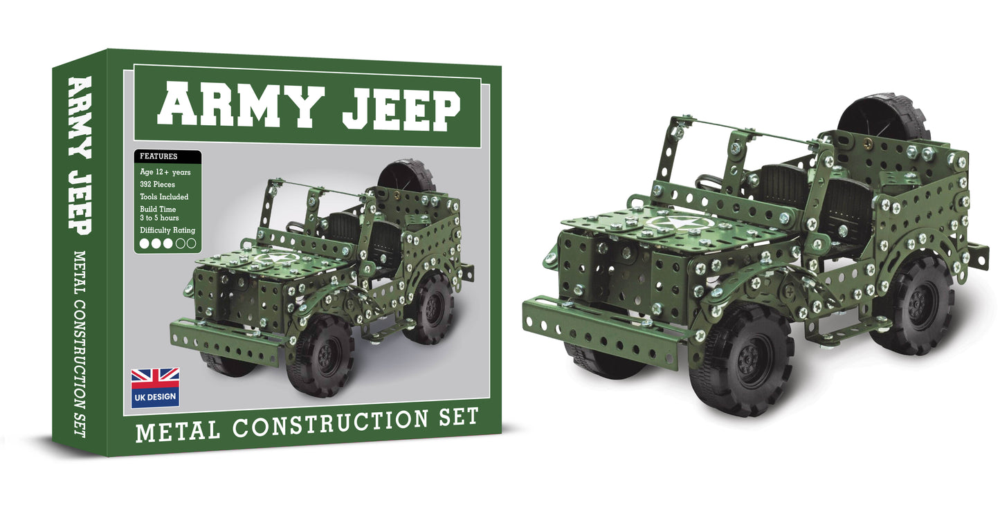 Army Jeep Metal Construction Set