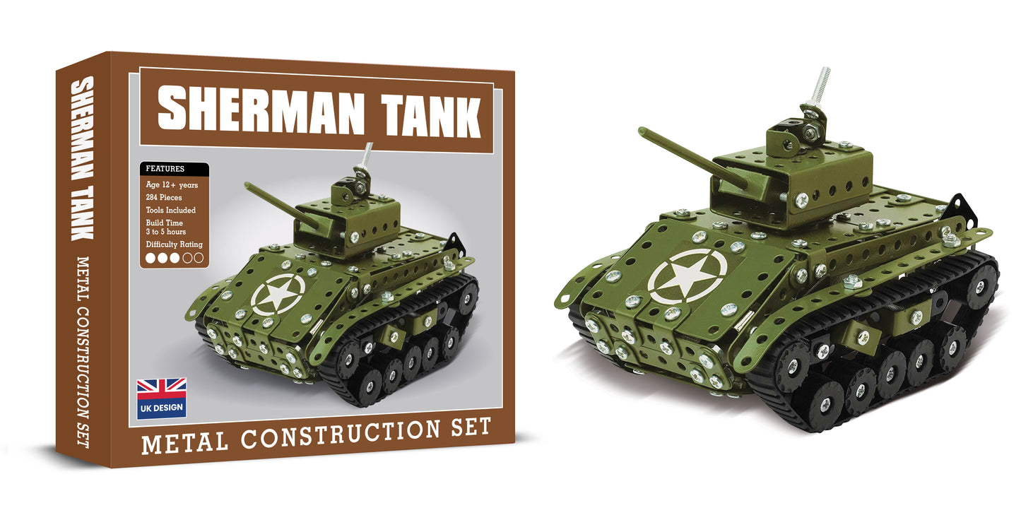 Sherman Tank Metal Construction Set