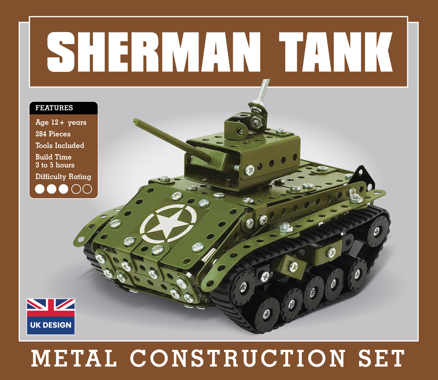 Sherman Tank Metal Construction Set