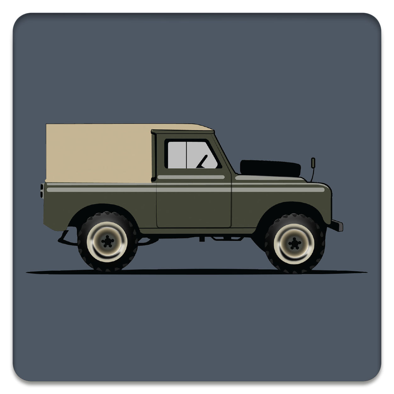 Land Rover Bamboo Drinks Coaster