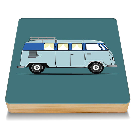 Camper Van Bamboo Drinks Coaster