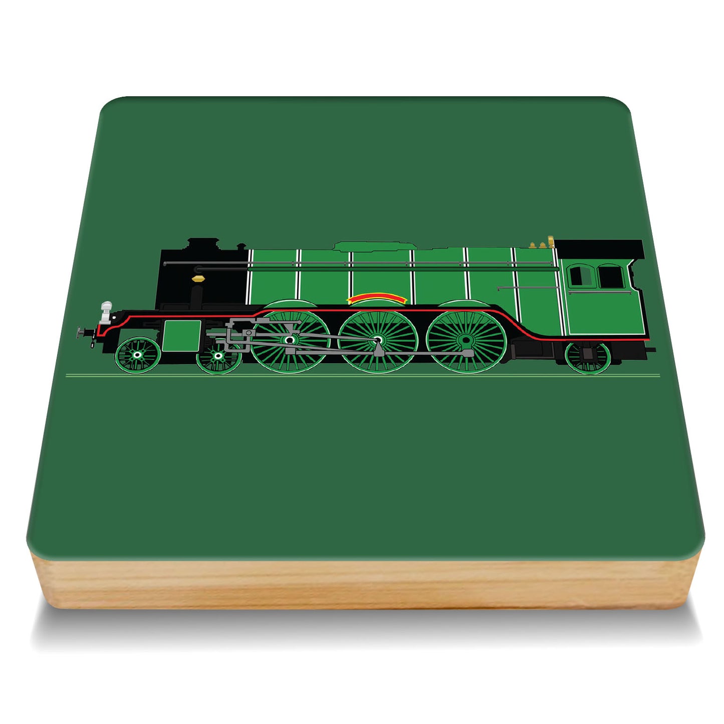 Flying Scotsman Bamboo Drinks Coaster