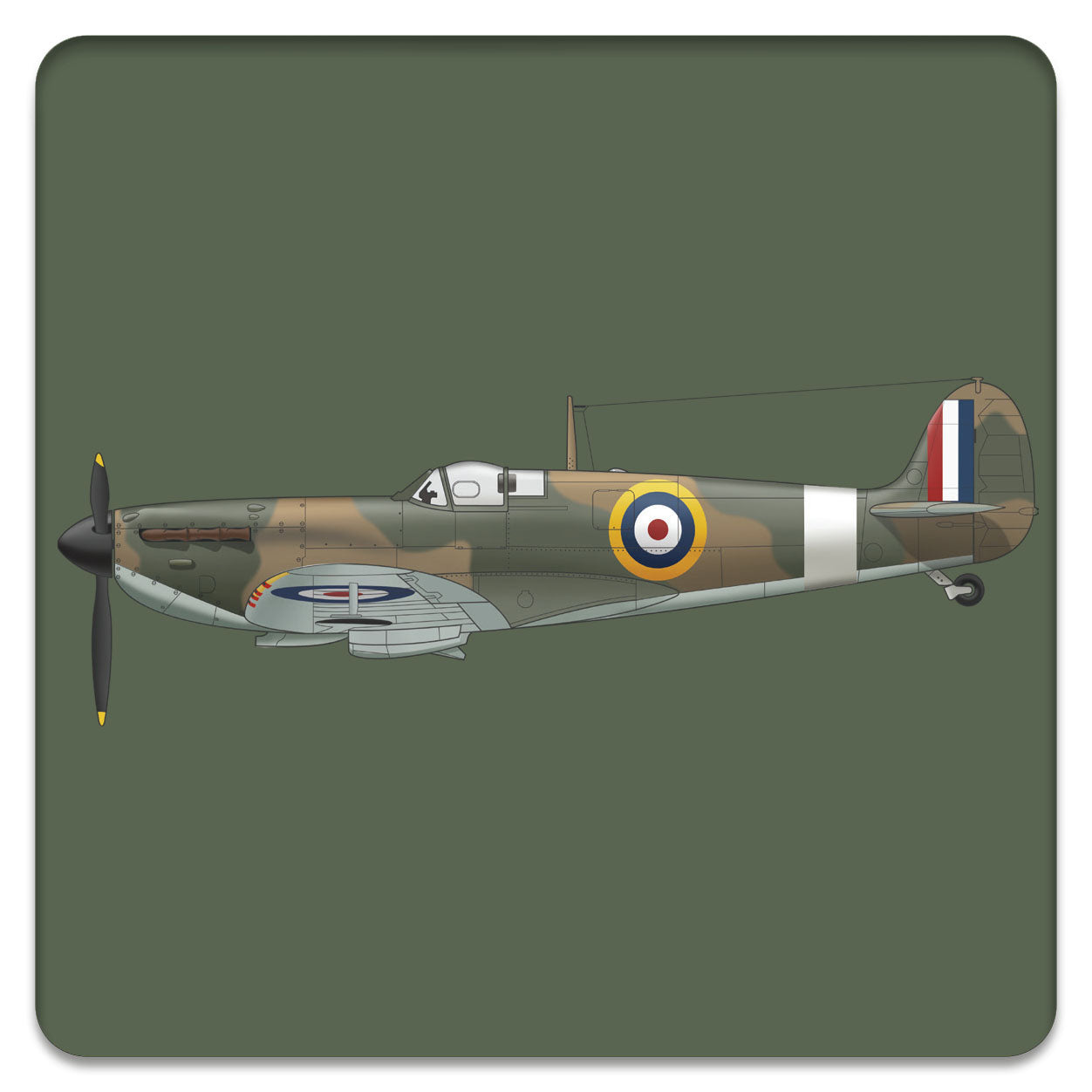 Spitfire Bamboo Drinks Coaster