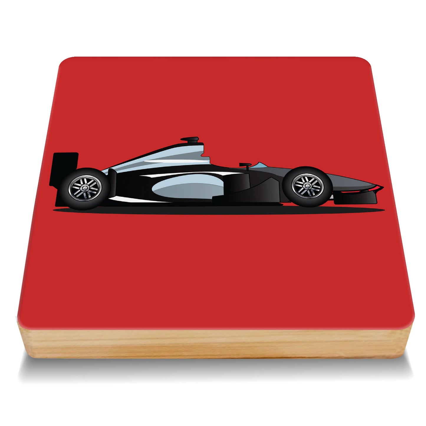 Grand Prix Car Bamboo Drinks Coaster