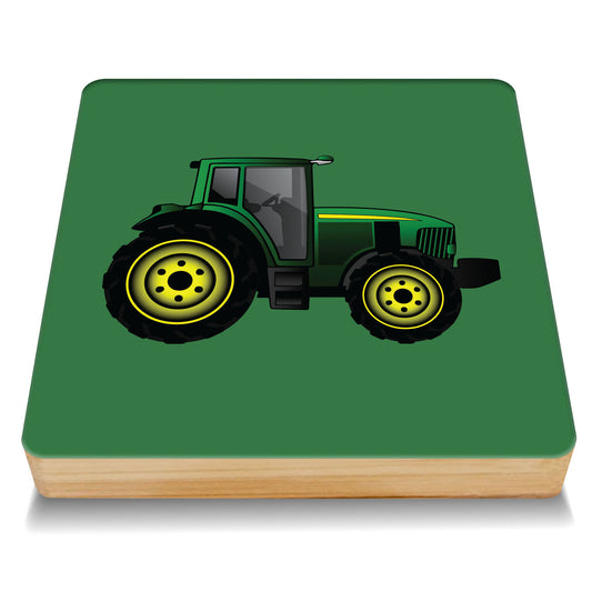 Tractor Bamboo Drinks Coaster