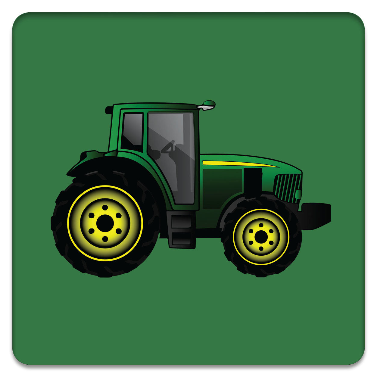 Tractor Bamboo Drinks Coaster