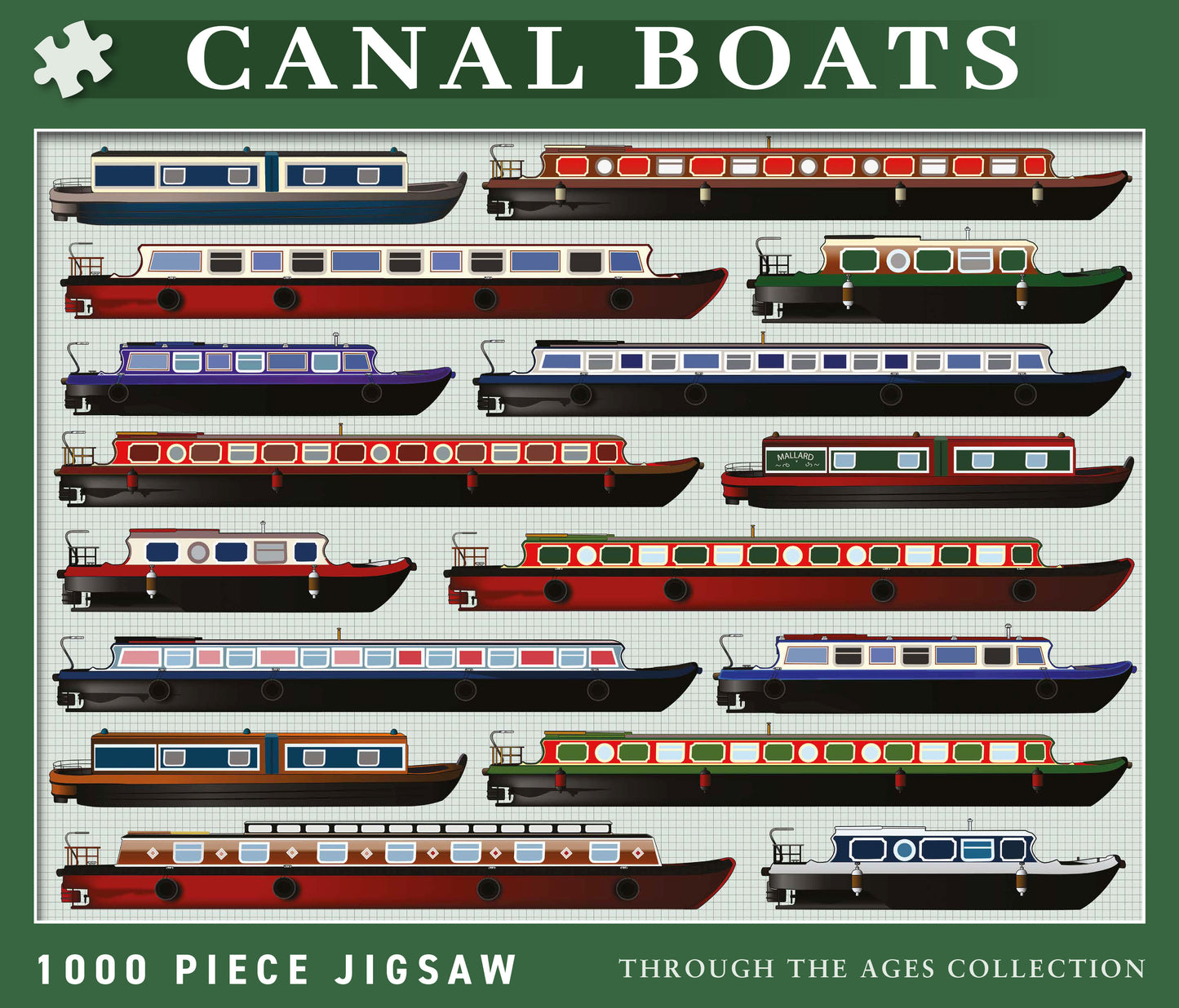 Canal Boats 1000 Piece Jigsaw Puzzle