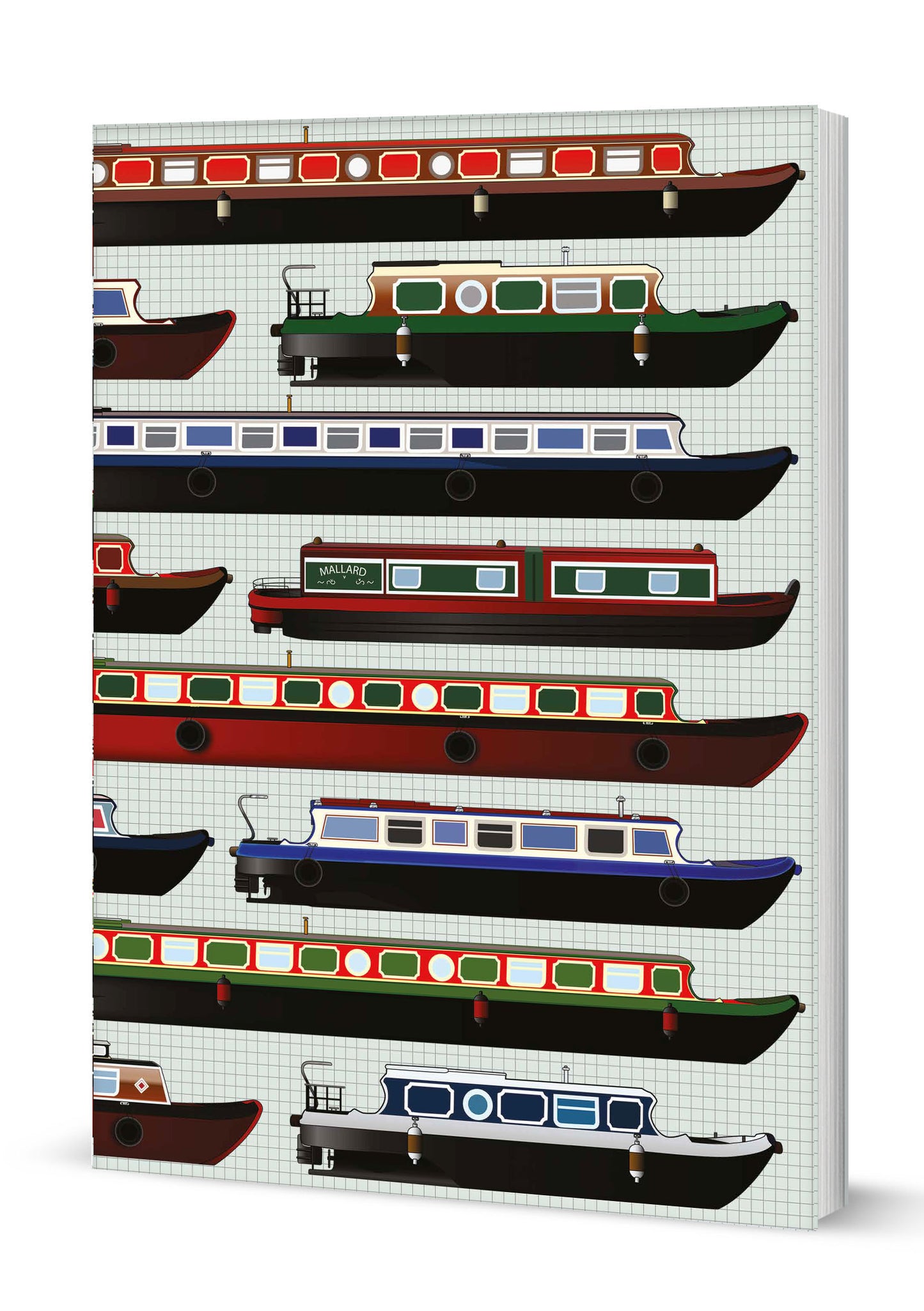 Canal Boats A5 Softback Notebook