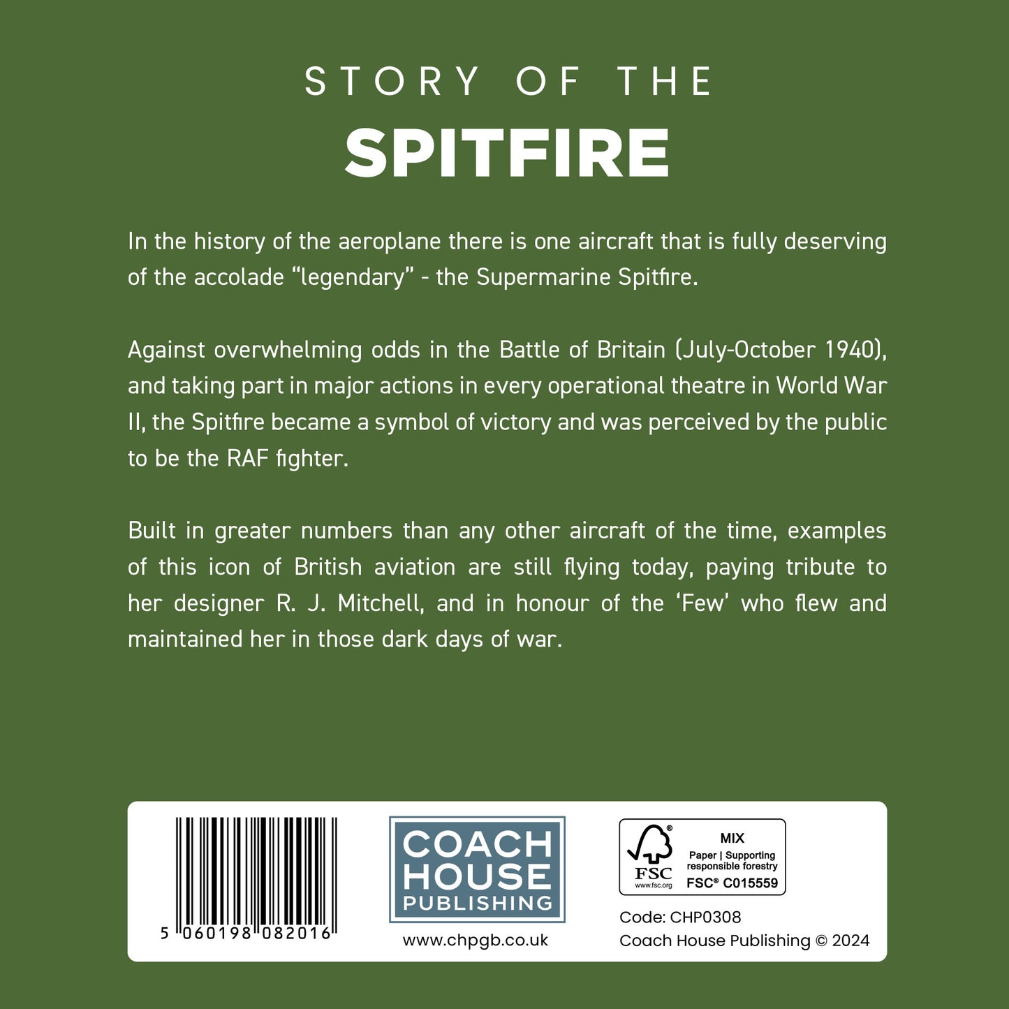 Story of the Spitfire Book (Hardback 128 pages)